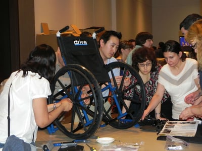 Bonding for a Cause Event - Wheelchair Building