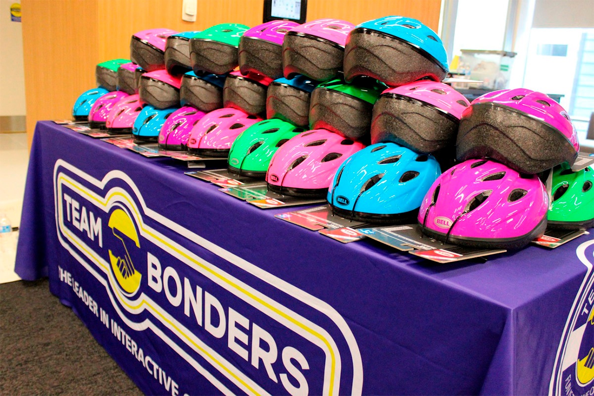 Helmets Ready for  the New Bikes