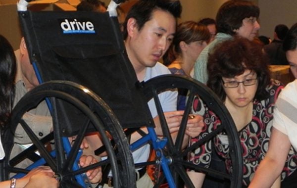 BONDING FOR A CAUSE: WHEELCHAIR BUILDING